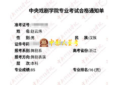 中戲舞劇第16名